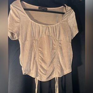 Tan Crop top